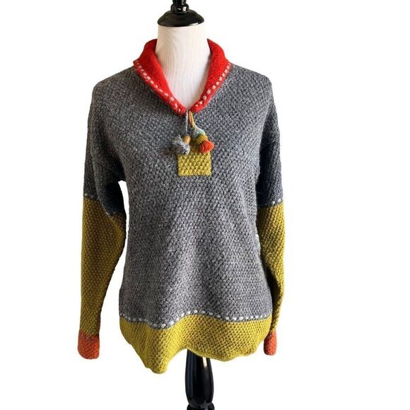 Little Journeys Chicago Alpaca Boho Tassel Sweater Size S - Picture 1 of 7